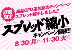 スプレッド縮小キャンペーン