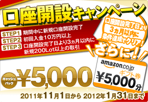 口座開設キャンペーン