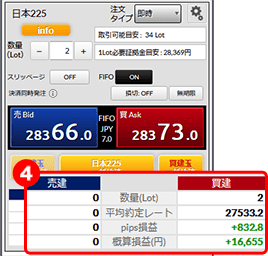 DMMCFD STANDARD FIFO決済画面