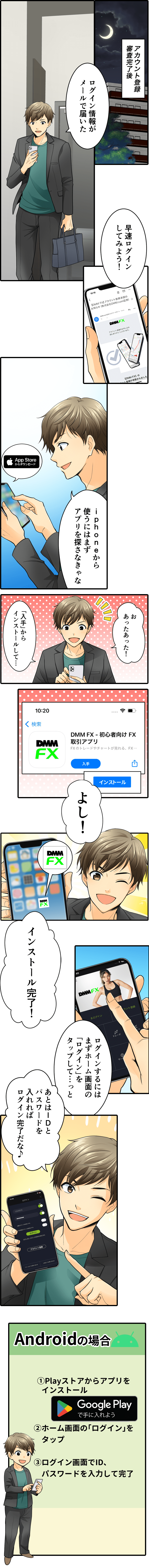 マンガでわかる!DMM FX初心者講座 ログイン方法編1