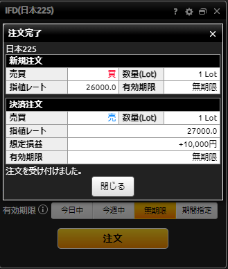 『DMMCFD PLUS』注文完了画面