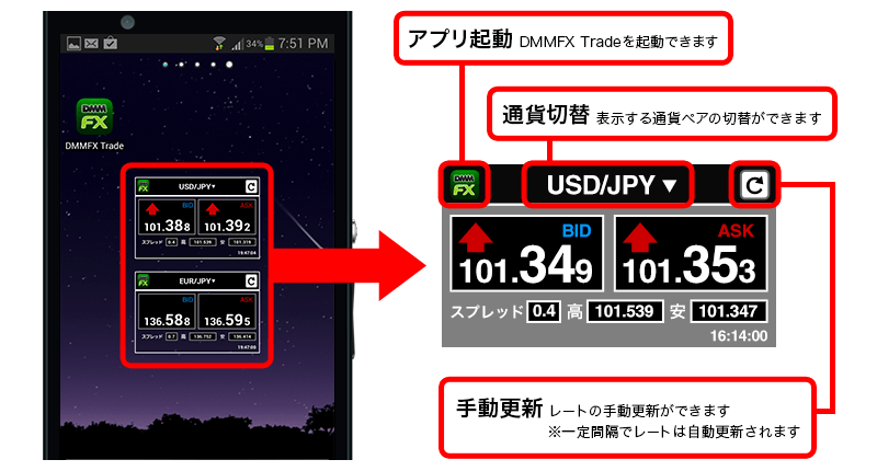 ウィジェット機能を追加しました